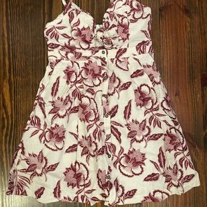 ASTR Mini Knot Front Floral Dress Sz M